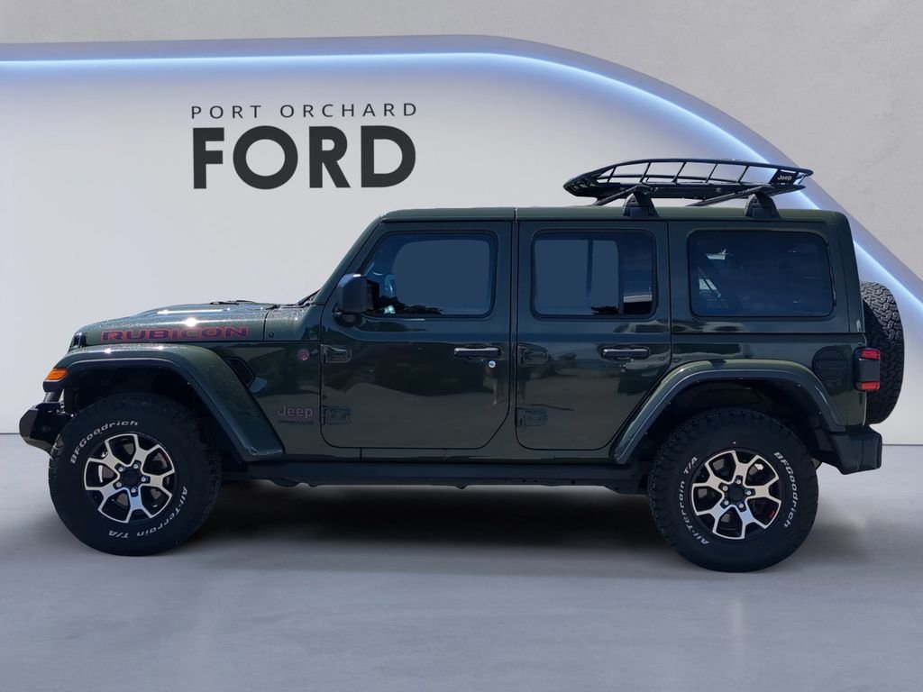 Used 2021 Green Jeep Unlimited Rubicon image 3
