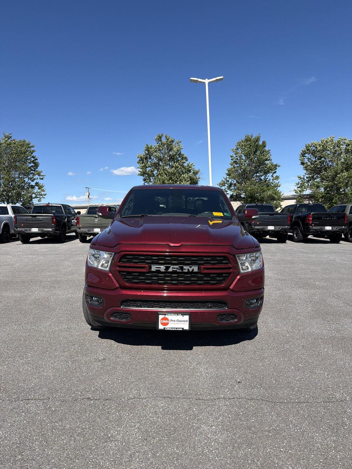 Used 2022 Delmonico Red Pearlcoat Ram Big Horn image 2