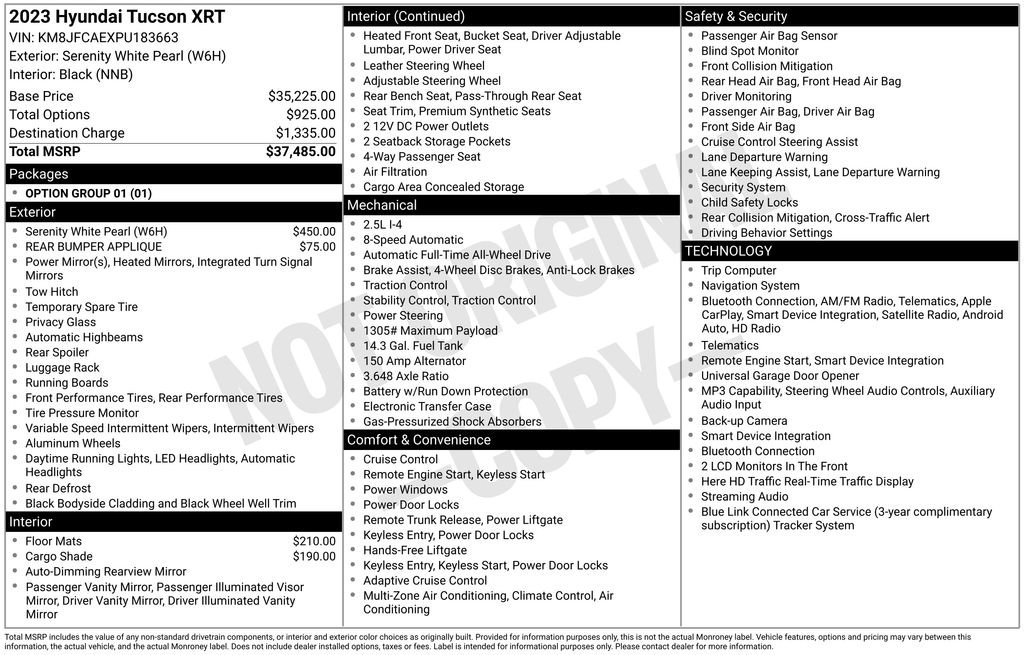 2023 Hyundai Tucson XRT - Photo 6