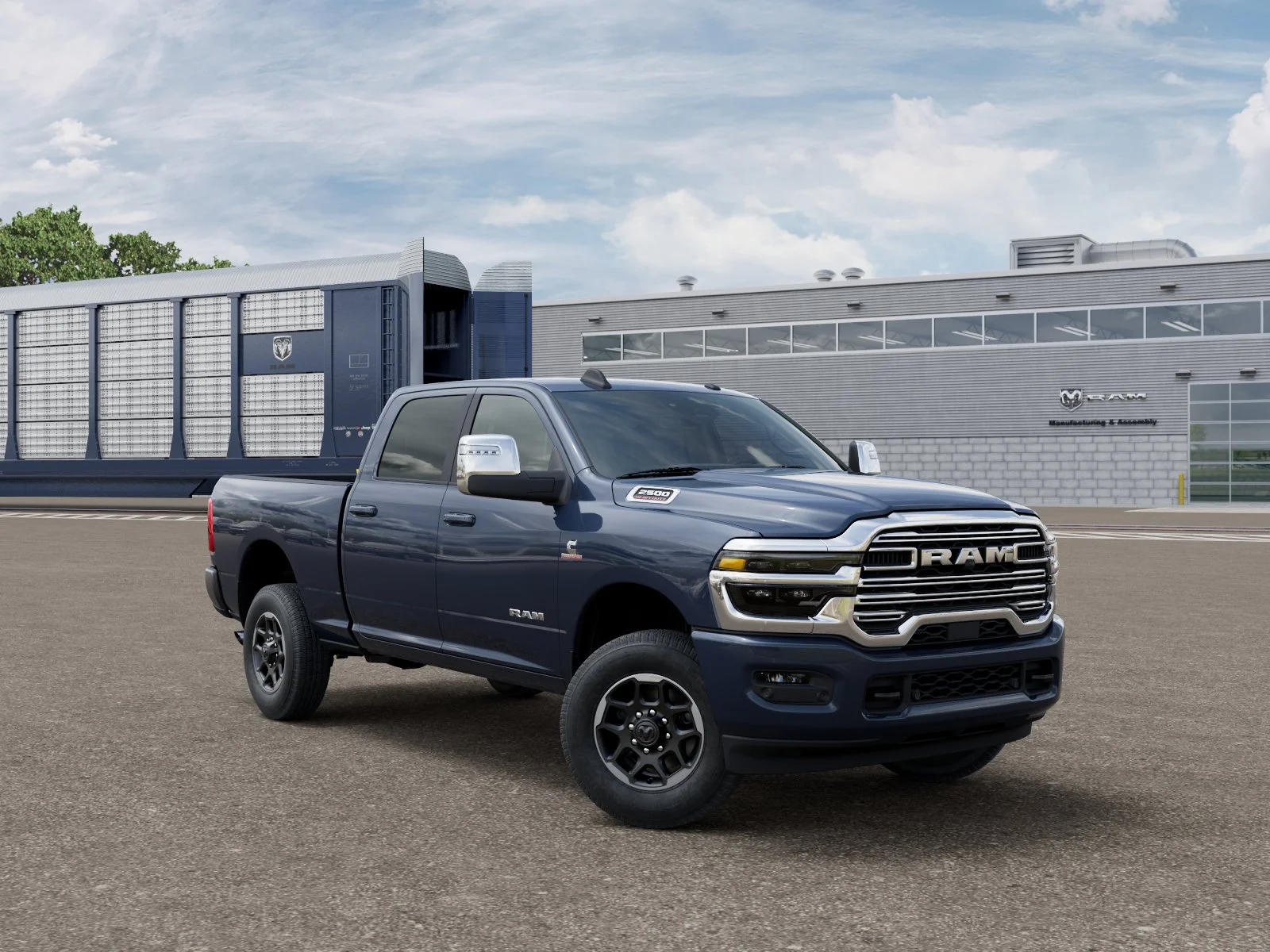 New 2026 Forged Blue Metallic Exterior Paint RAM LARAMIE image 3