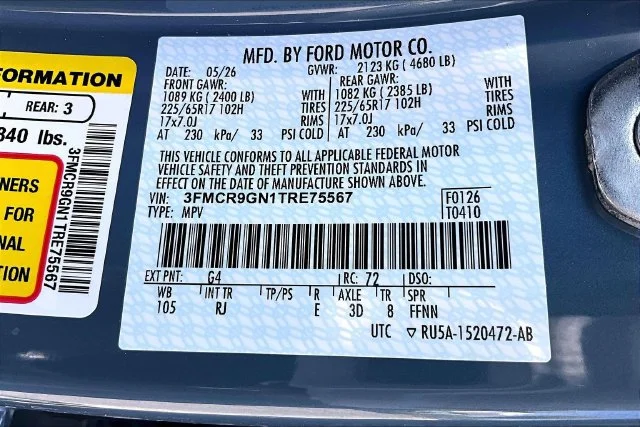 New 2026 Azure Gray Metallic Tri-Coat Ford Heritage image 13