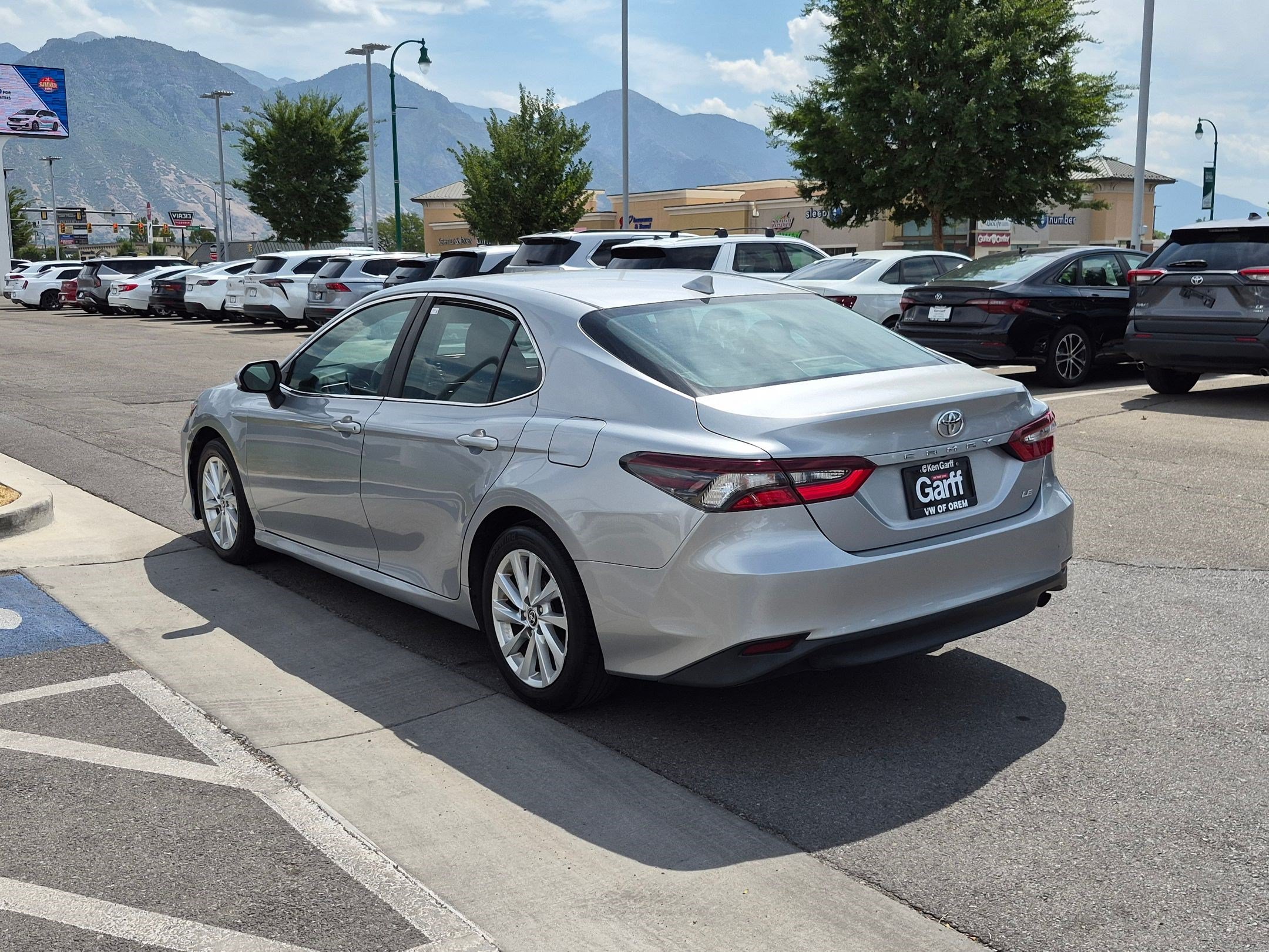 Used 2021 Celestial Silver Metallic Toyota LE image 5