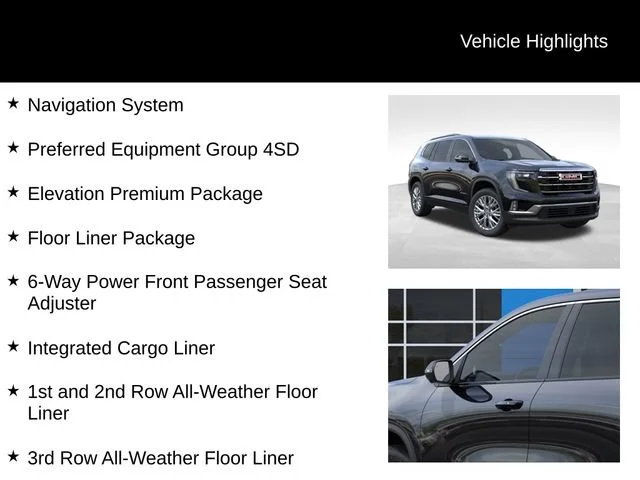 New 2026 Ebony Twilight Metallic GMC Elevation image 9