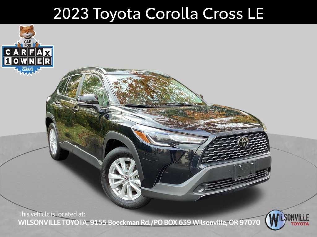 Certified Used 2023 Black Toyota LE image 1