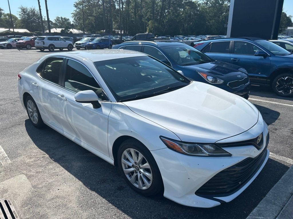 Used 2018 White Toyota LE image 2