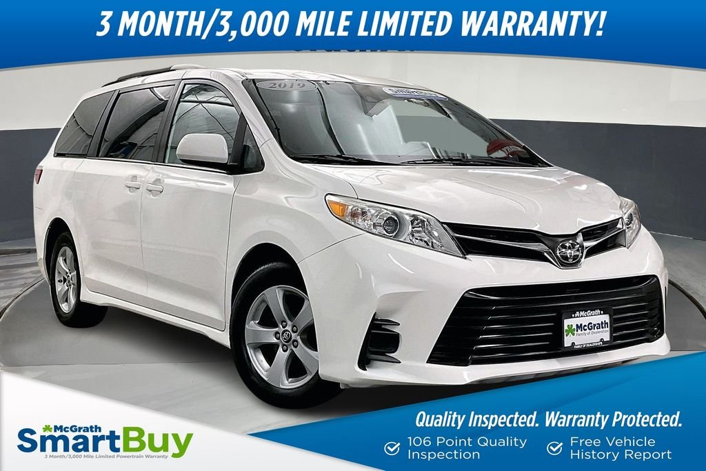 Used 2019 White Toyota LE image 1