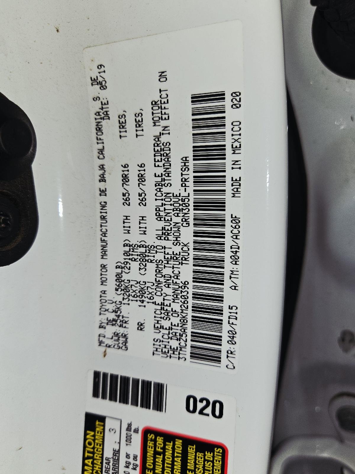 Used 2019 Super White Toyota TRD Off Road image 56