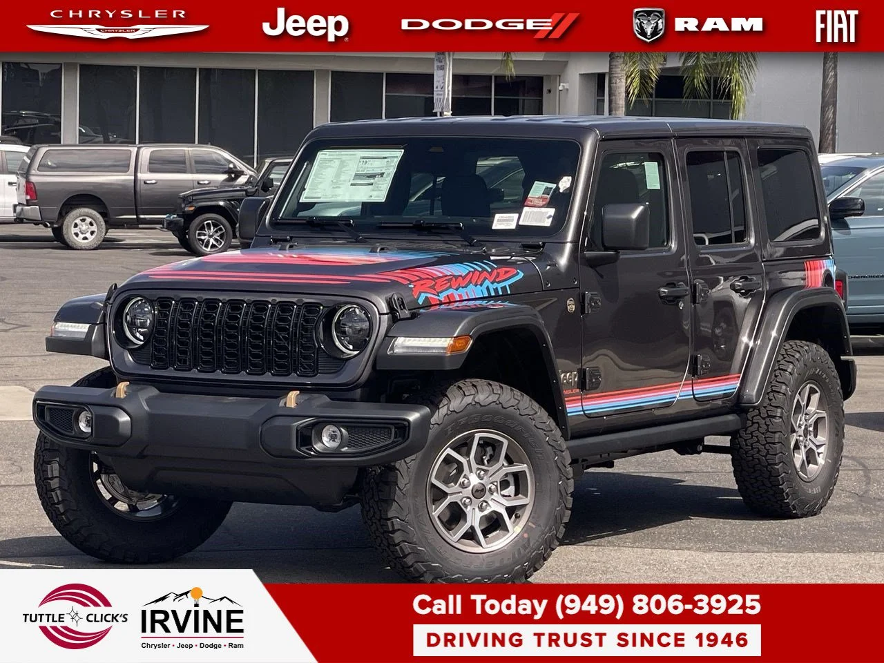 New 2027 Granite Crystal Metallic Clear-Coat Paint Jeep Rewind image 1