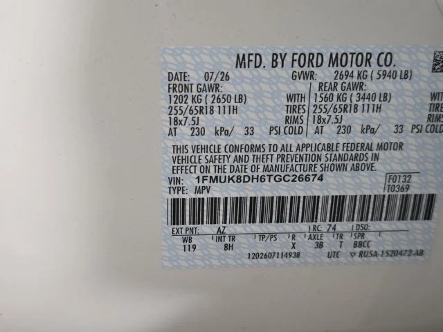 Certified Used 2026 White Metallic Ford Active image 10