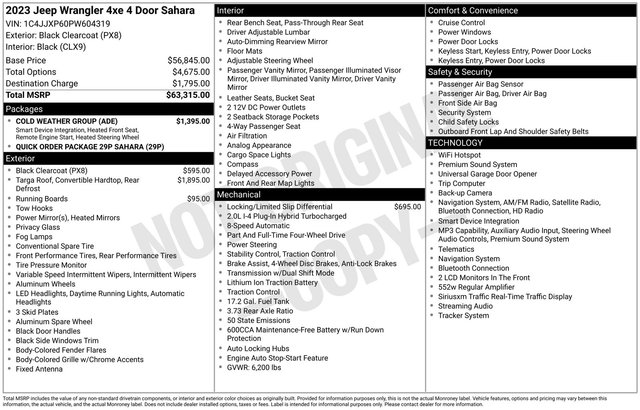 2023 Jeep Wrangler Sahara 4xe