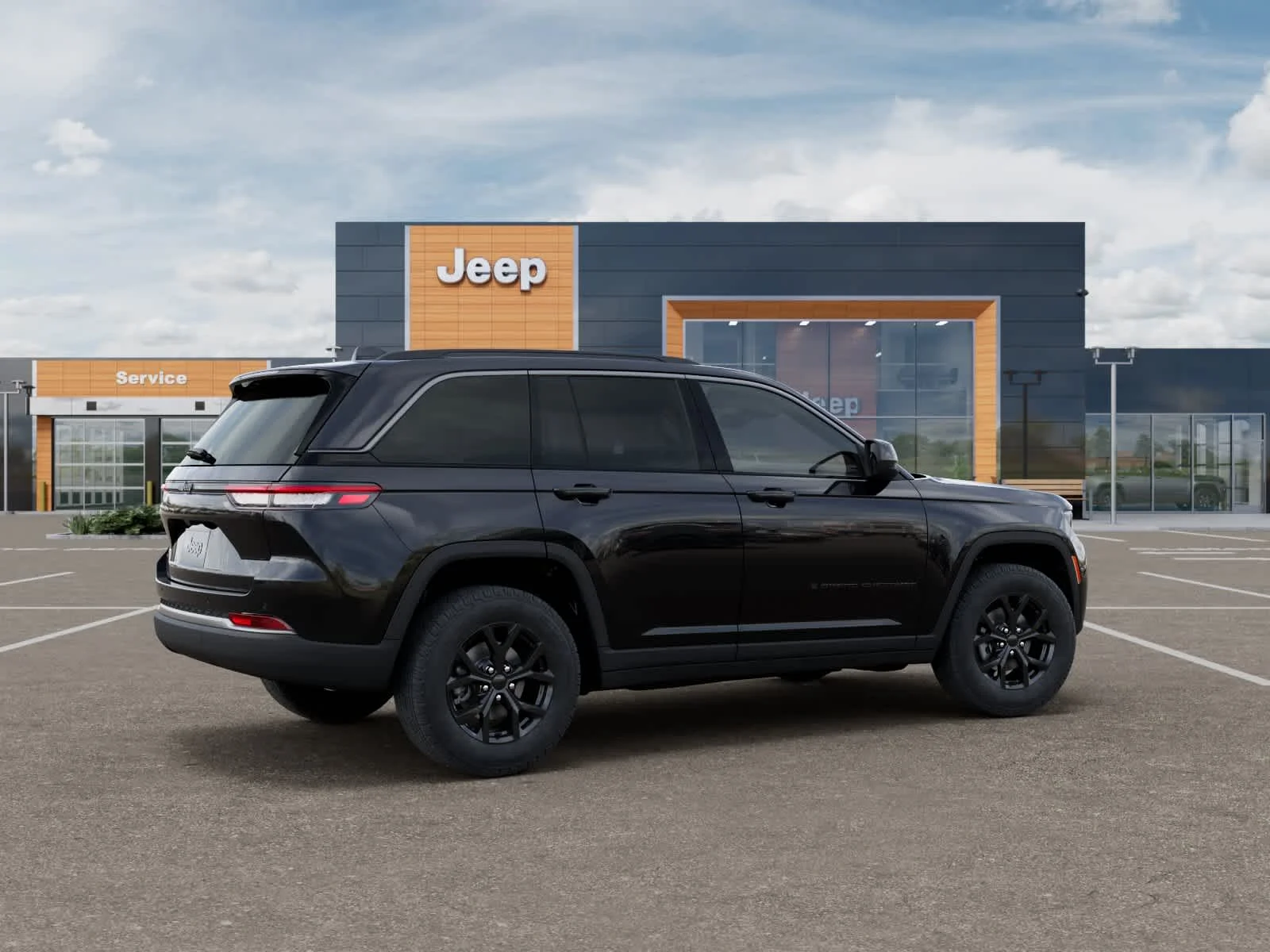 New 2026 Diamond Black Crystal Pearlcoat Jeep Laredo Altitude image 4