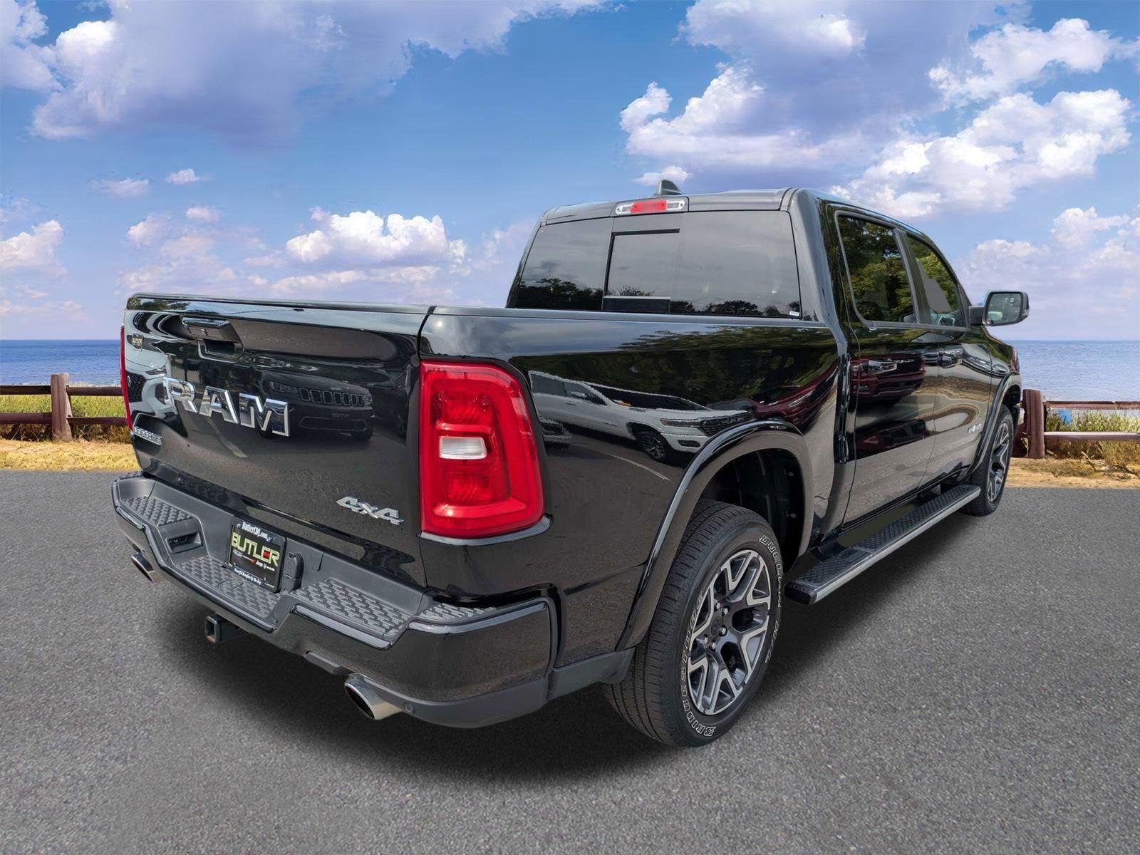 Used 2025 Diamond Black Crystal Pearlcoat Ram Laramie image 8