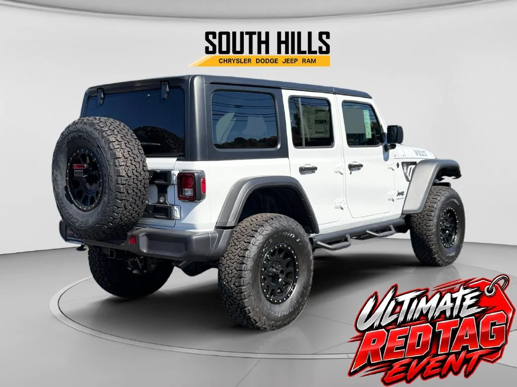New 2026 Bright White Clear-Coat Exterior Paint Jeep Black Widow image 5