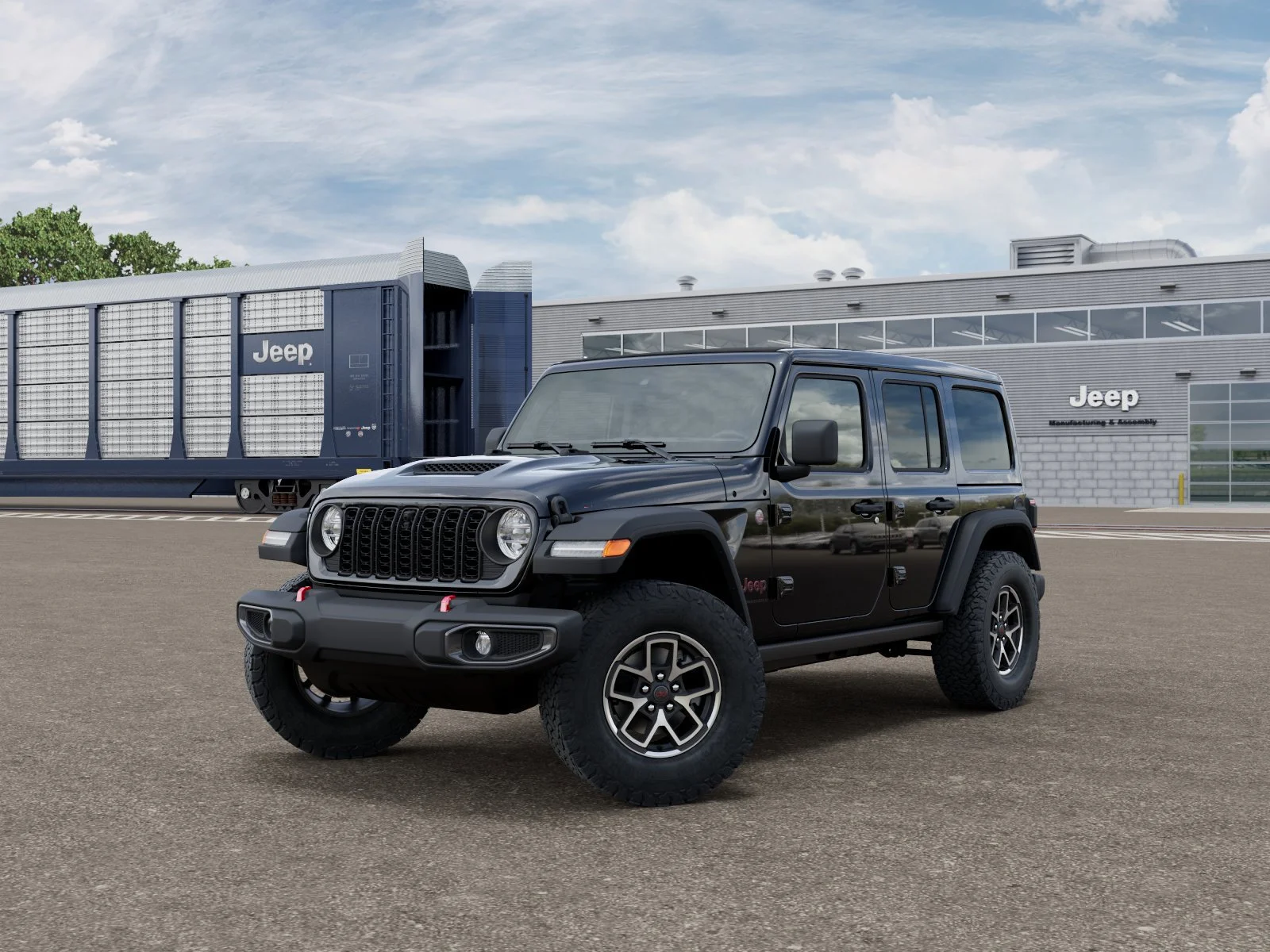 New 2026 Black Clear-Coat Exterior Paint Jeep Rubicon image 1
