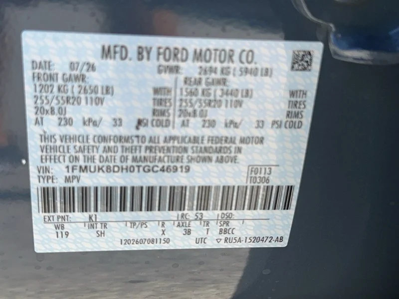 New 2026 Vapor Blue Metallic Ford Active w/100A Pkg 4WD image 12