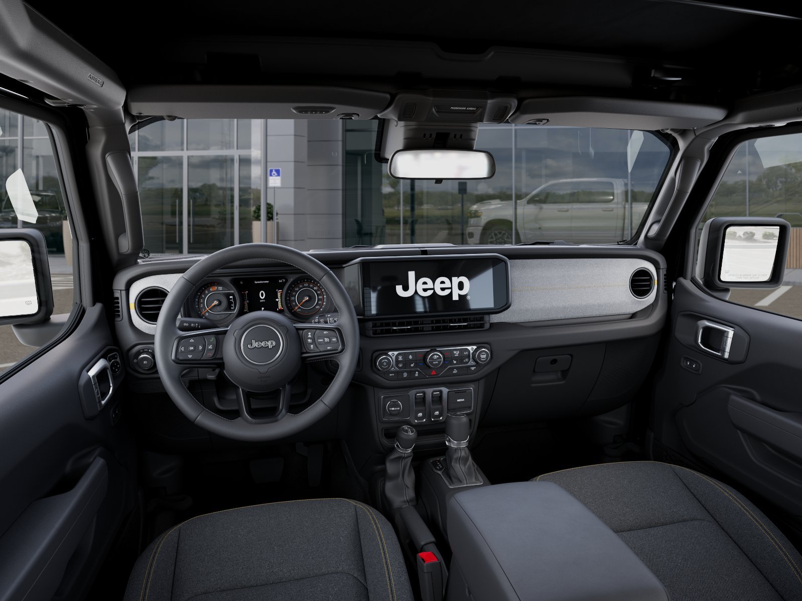 New 2026 Black Clear-Coat Exterior Paint Jeep WRANGLER 2-DOOR SPORT S image 40
