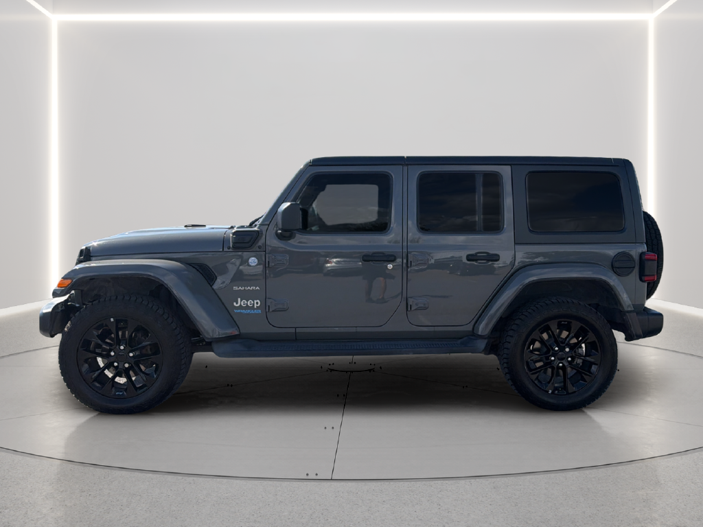 Used 2021 Gray Clearcoat Jeep Unlimited Sahara 4xe image 3