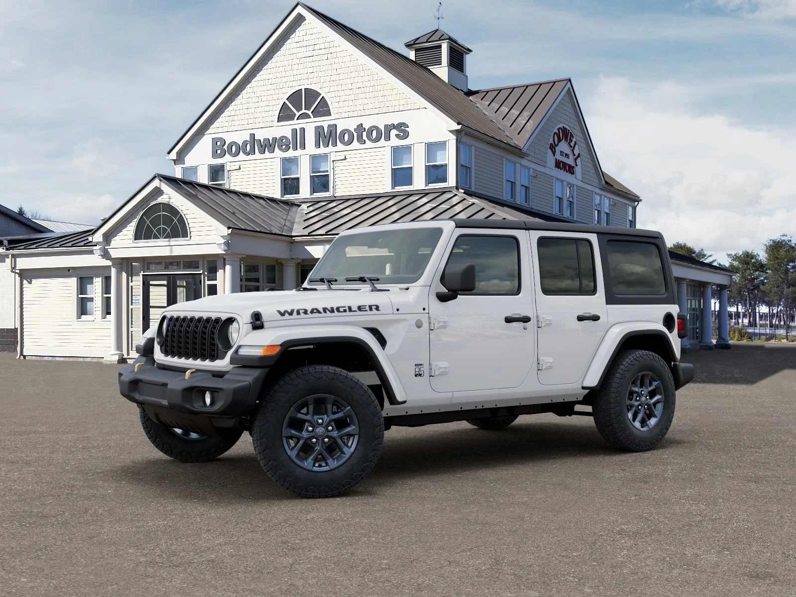 New 2026 Bright White Clear-Coat Exterior Paint Jeep 4-Door 85th Anniversary Edition image 28