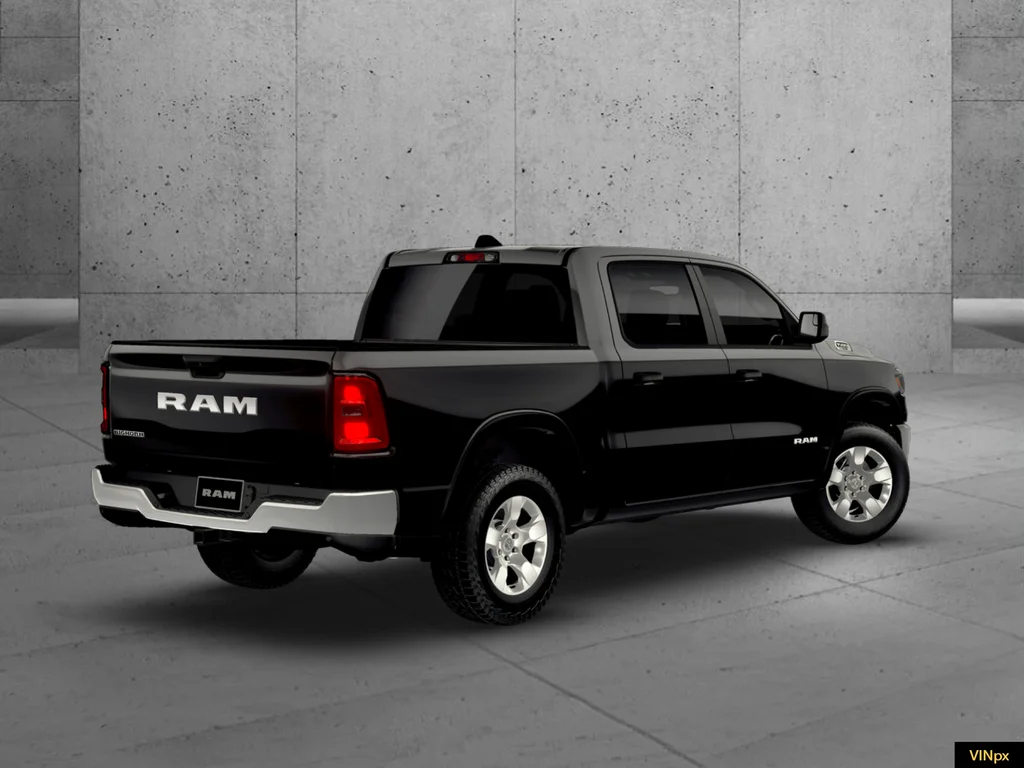 New 2026 Diamond Black Crystal Pearl-Coat Exterior Paint RAM Big Horn/Lone Star image 6