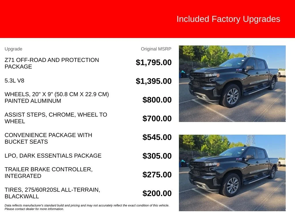 Used 2021 Black Chevrolet RST image 2