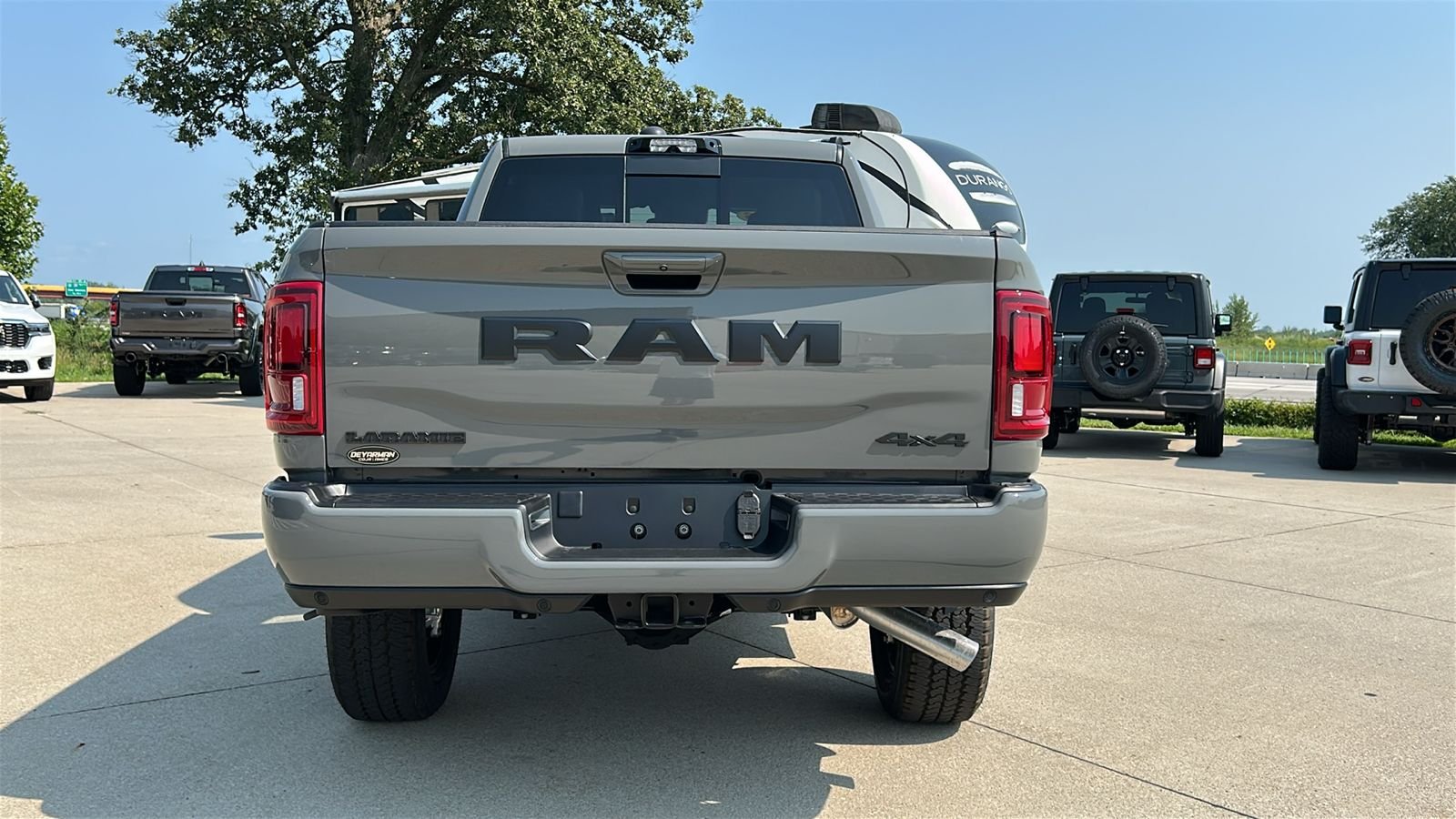 New 2026 Ceramic Gray Clear-Coat Exterior Paint RAM Laramie image 5
