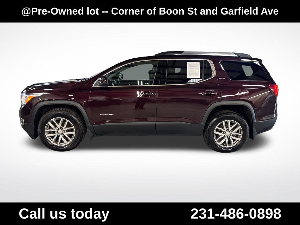 Used 2017 BLACK CHERRY METALLIC GMC SLE image 2