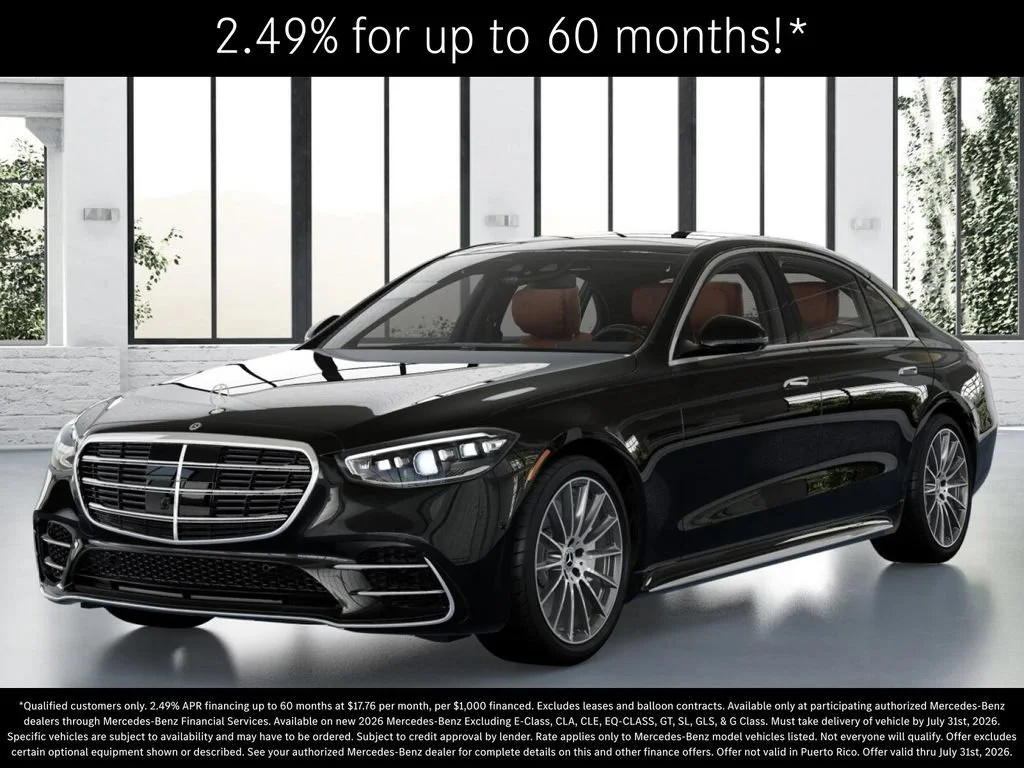 New 2026 Obsidian Black Metallic Mercedes-Benz S 580 image 43