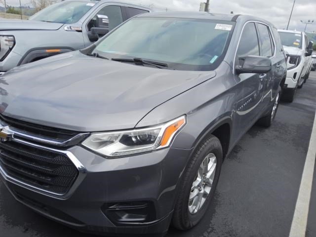 Used 2021 Chevrolet Traverse LS with VIN 1GNERFKW7MJ198566 for sale in Culver City, CA