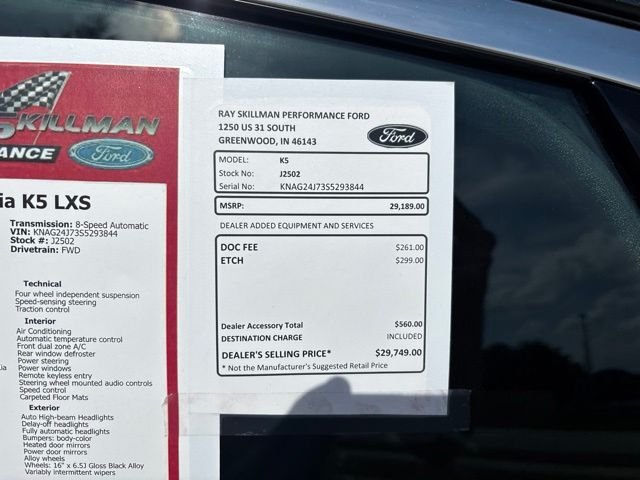 Used 2025 Gray Kia LXS image 3