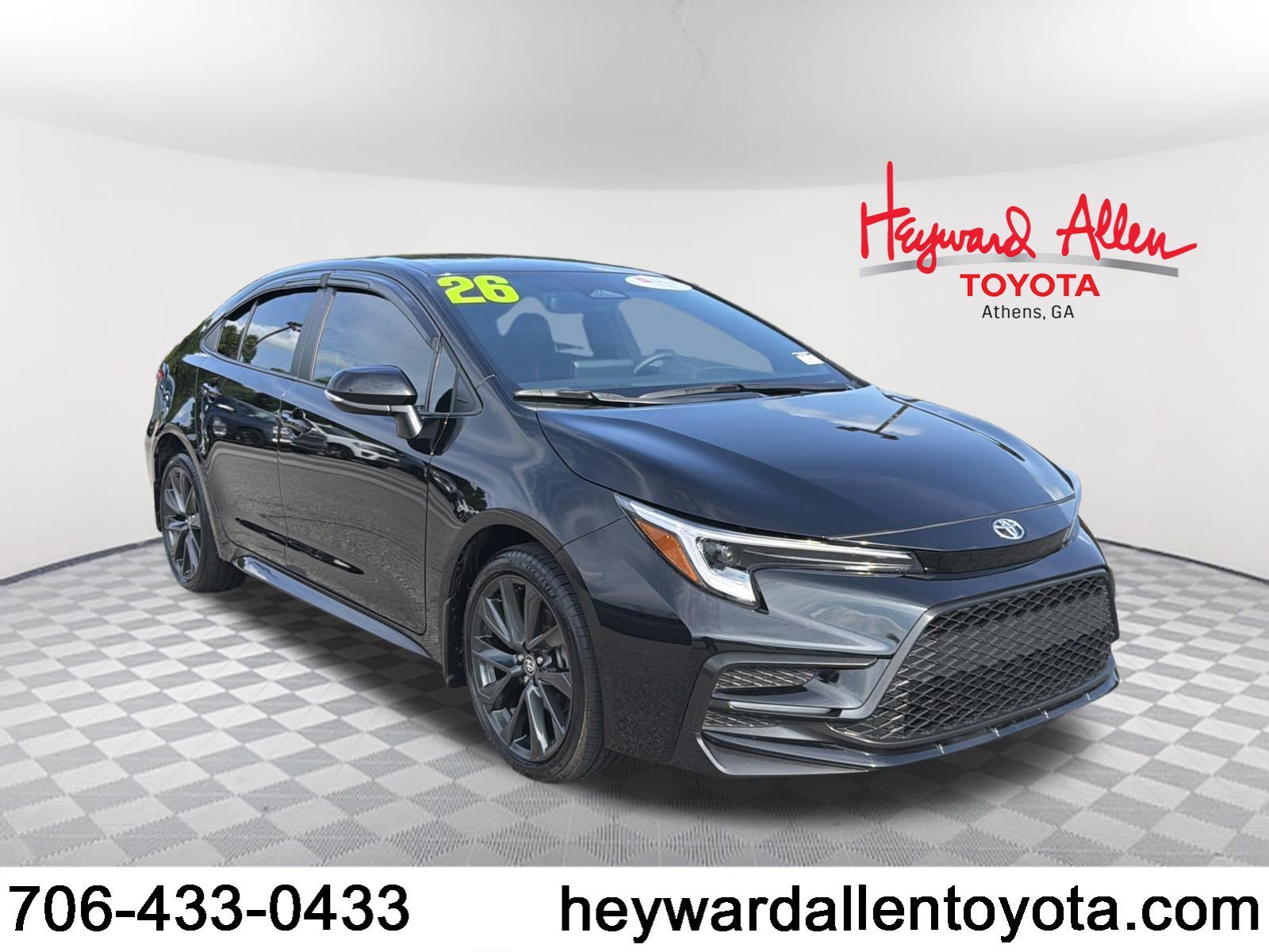 Certified Used 2026 Midnight Black Metallic Toyota SE image 1