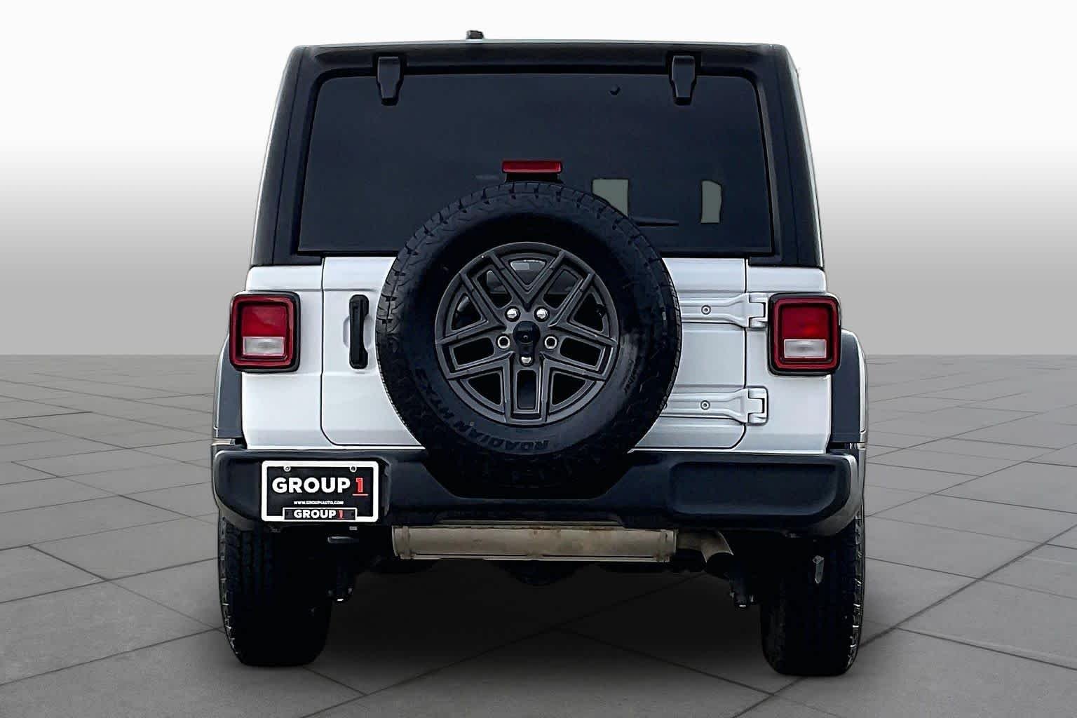 Used 2024 Bright White Clearcoat Jeep Sport S image 4