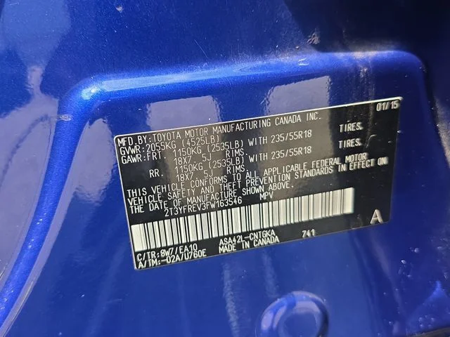 Used 2015 Blue Toyota Limited image 36