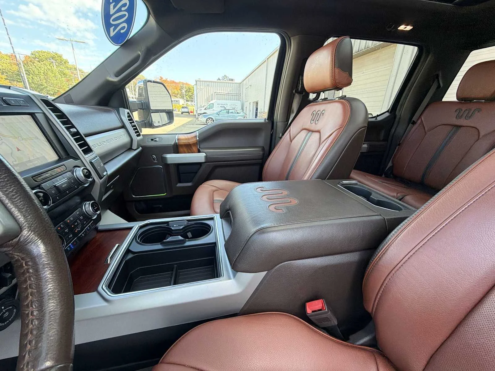 Used 2021 Antimatter Blue Metallic Ford King Ranch image 22