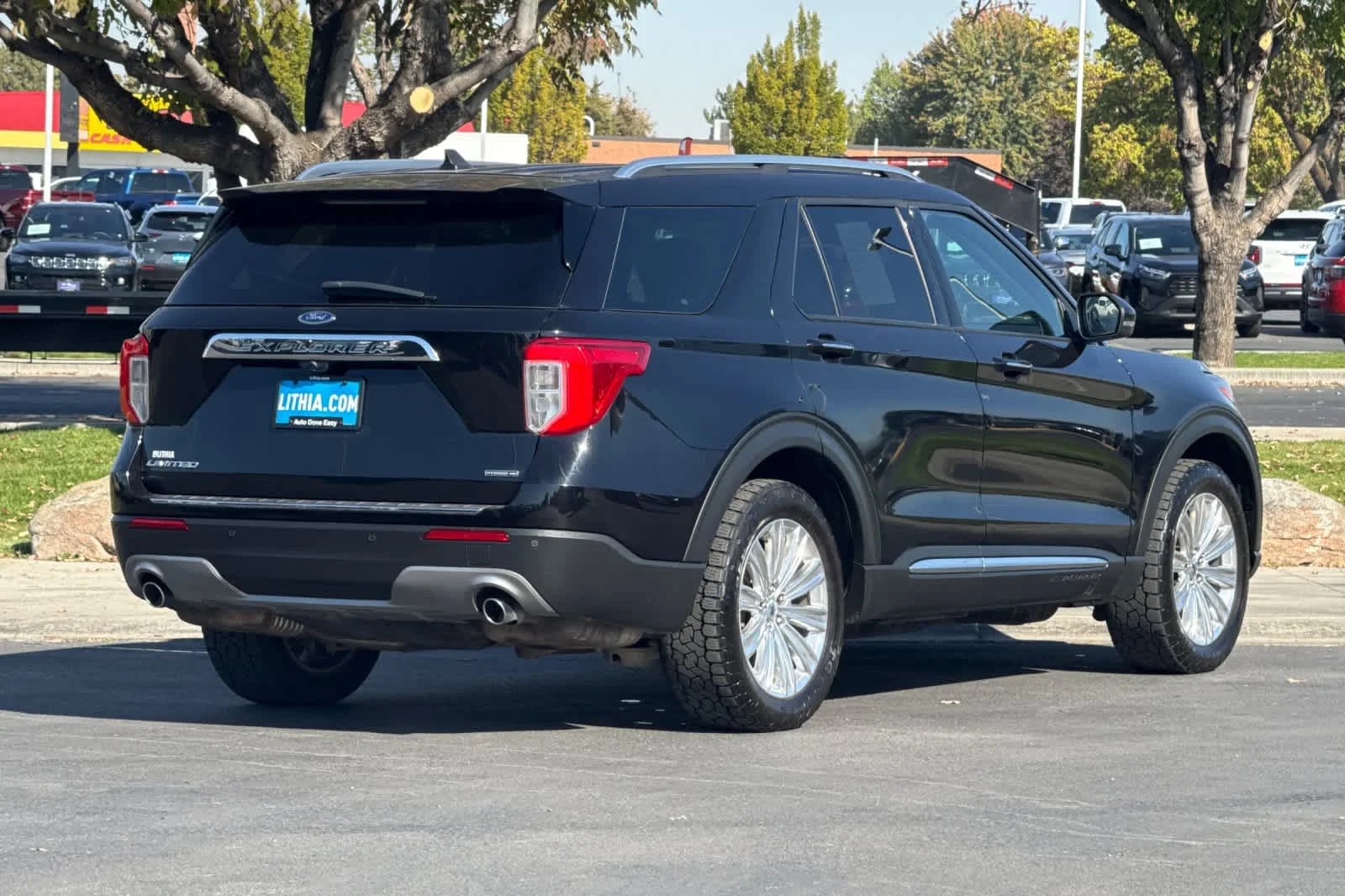 Certified Used 2021 Agate Black Metallic Ford Limited image 2