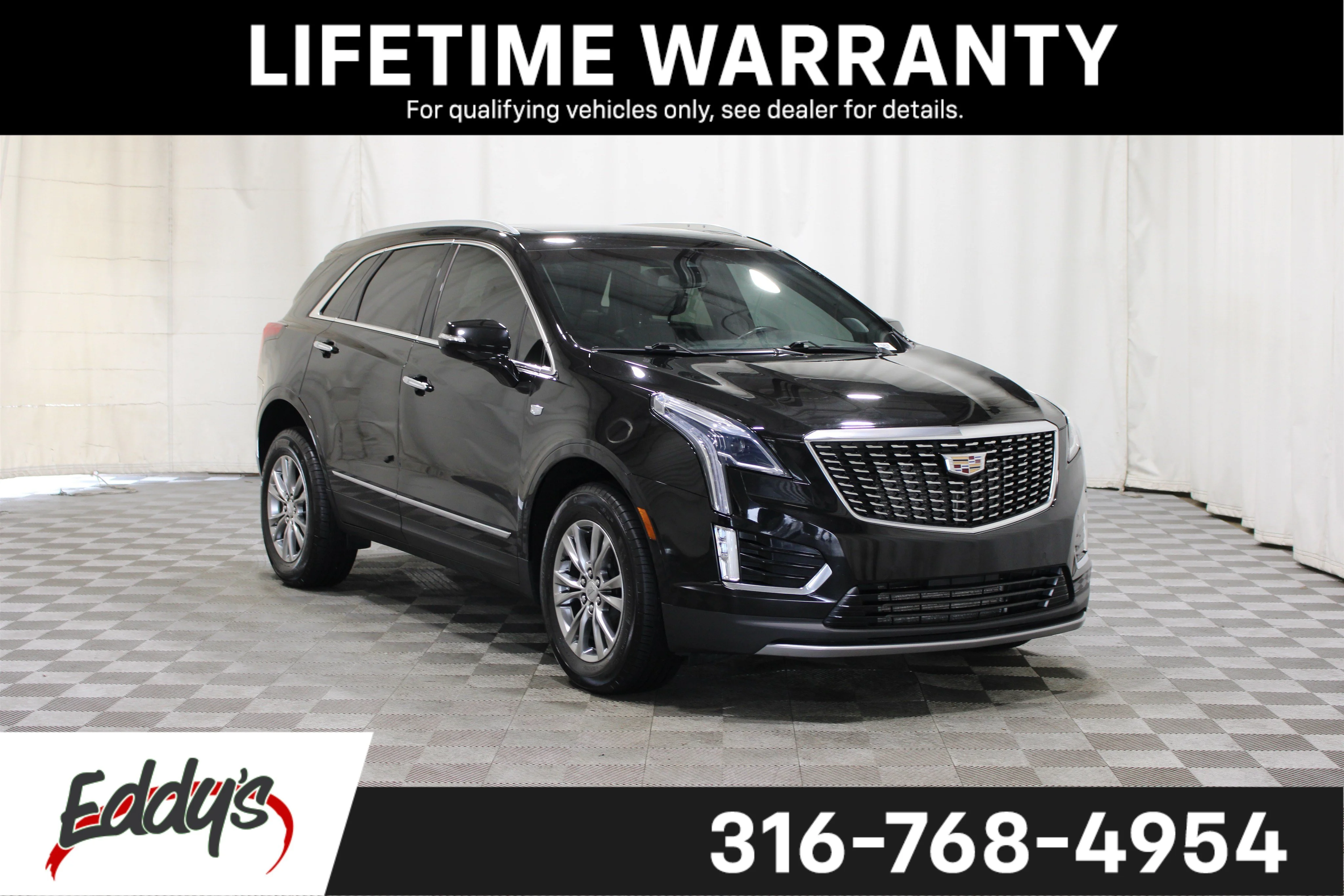 Used 2021 Stellar Black Metallic Cadillac AWD Premium Luxury image 1