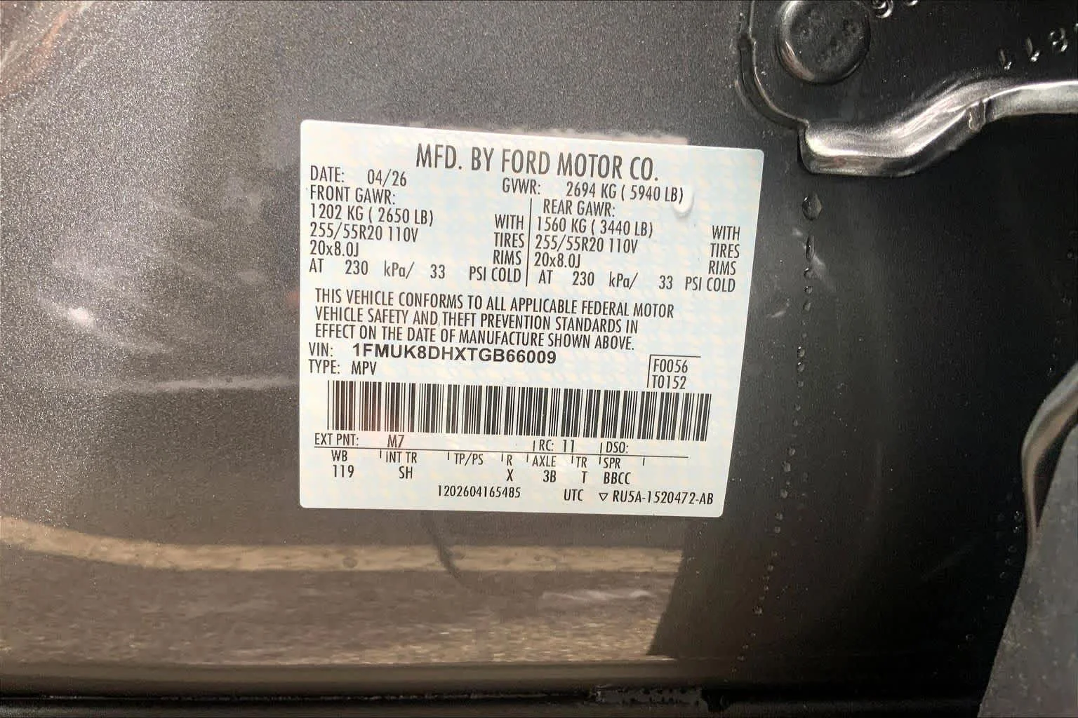 New 2026 Carbonized Gray Metallic Ford Active w/200A Pkg image 19