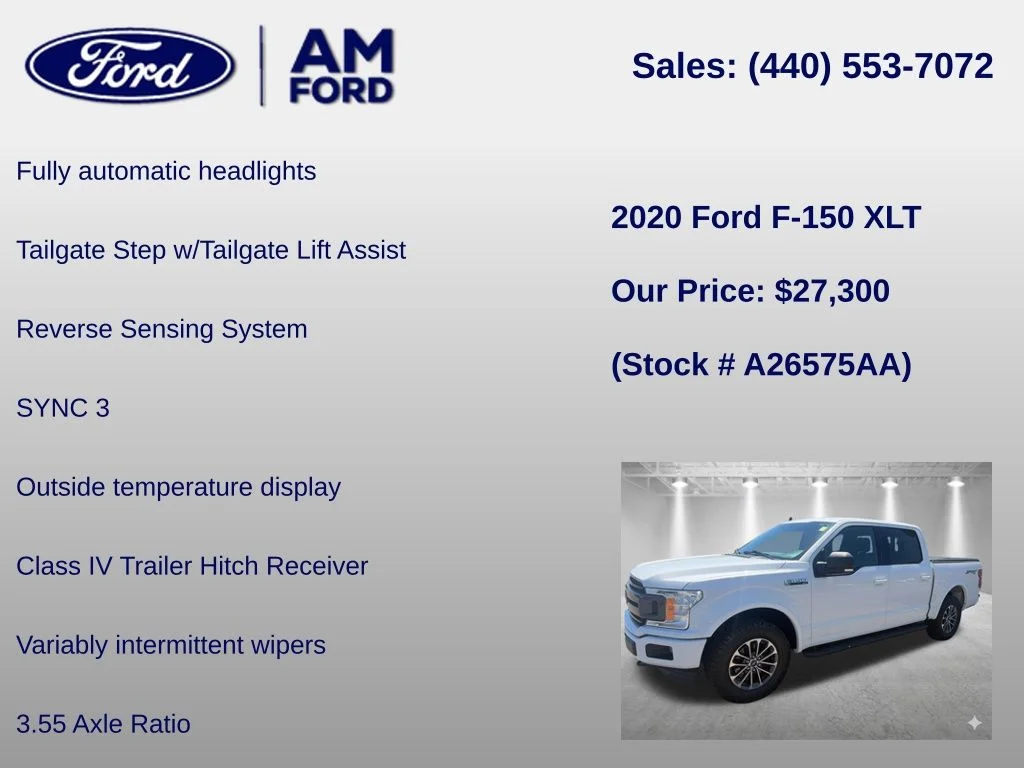 Certified Used 2020 Oxford White Ford XLT image 12