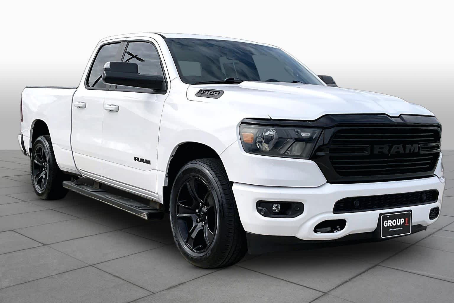 Used 2021 Bright White Clearcoat Ram Lone Star image 3