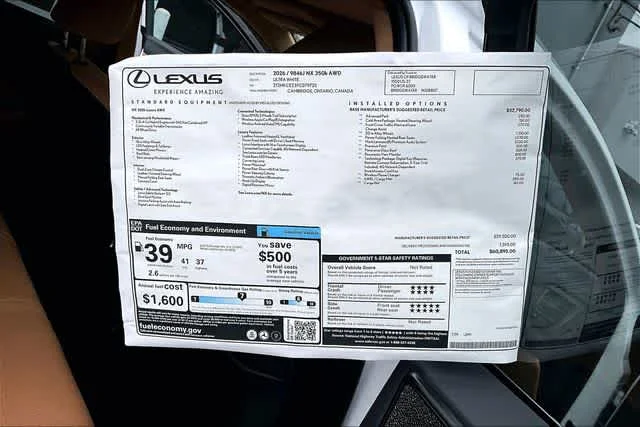 New 2026 Ultra White Lexus Luxury image 13