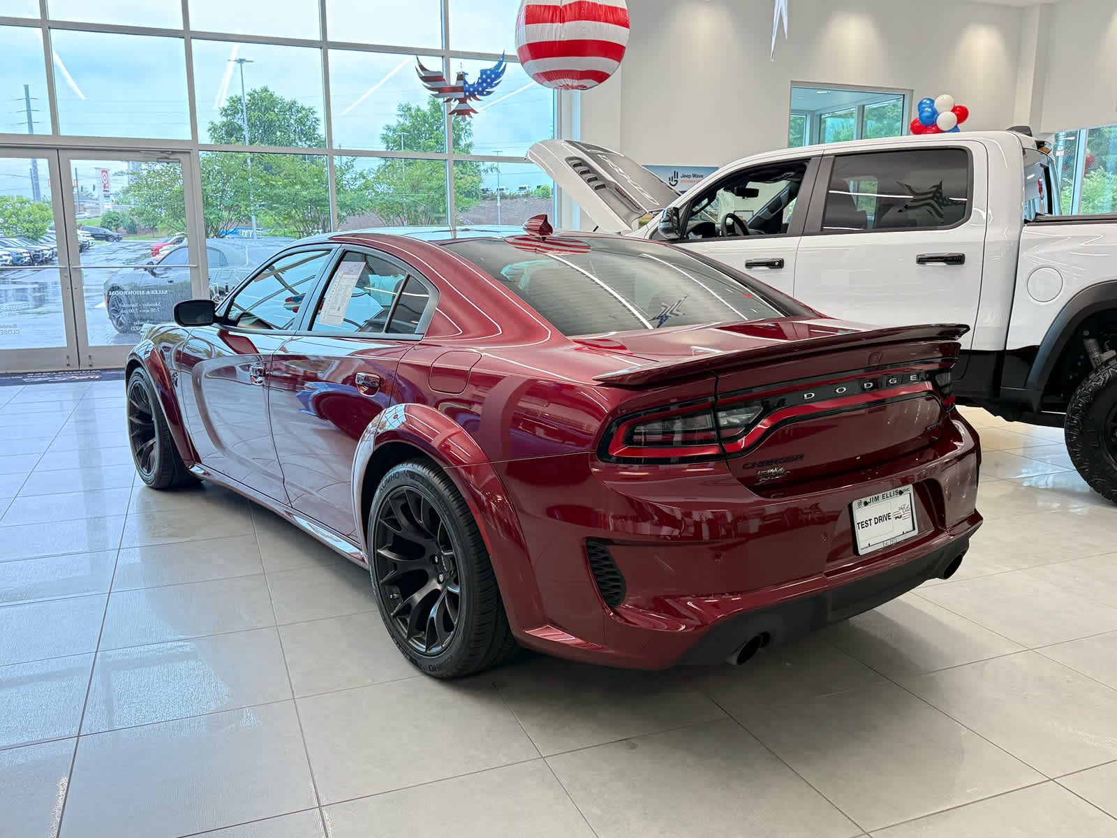 Used 2023 Octane Red Pearlcoat Dodge SRT Hellcat Widebody Jailbreak image 3