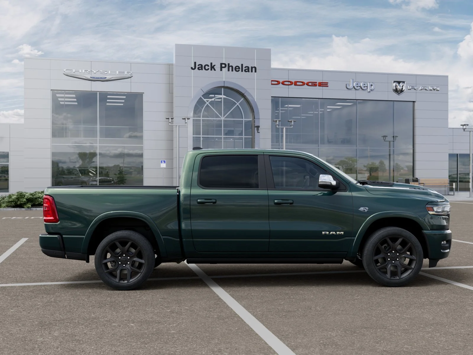 New 2026 Serrano-Green Metallic Exterior Paint RAM Laramie image 47