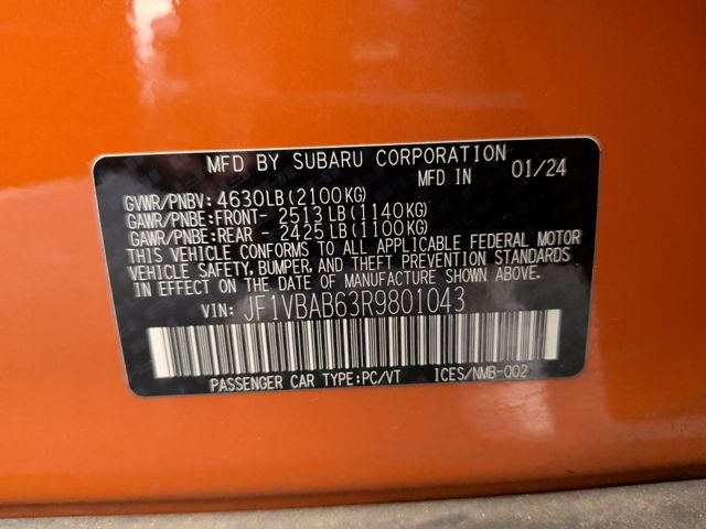 Used 2024 Orange Subaru Base image 33