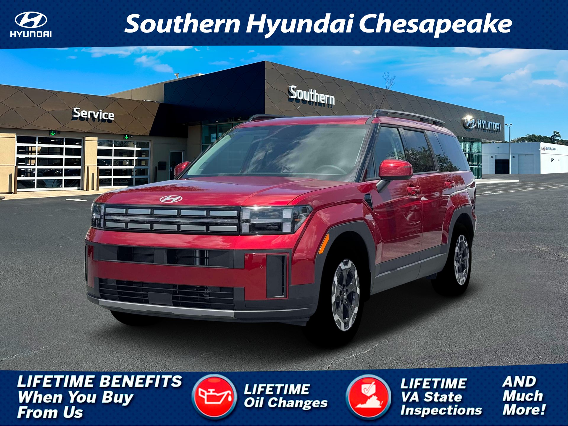 New 2026 Red Hyundai SEL AWD image 1
