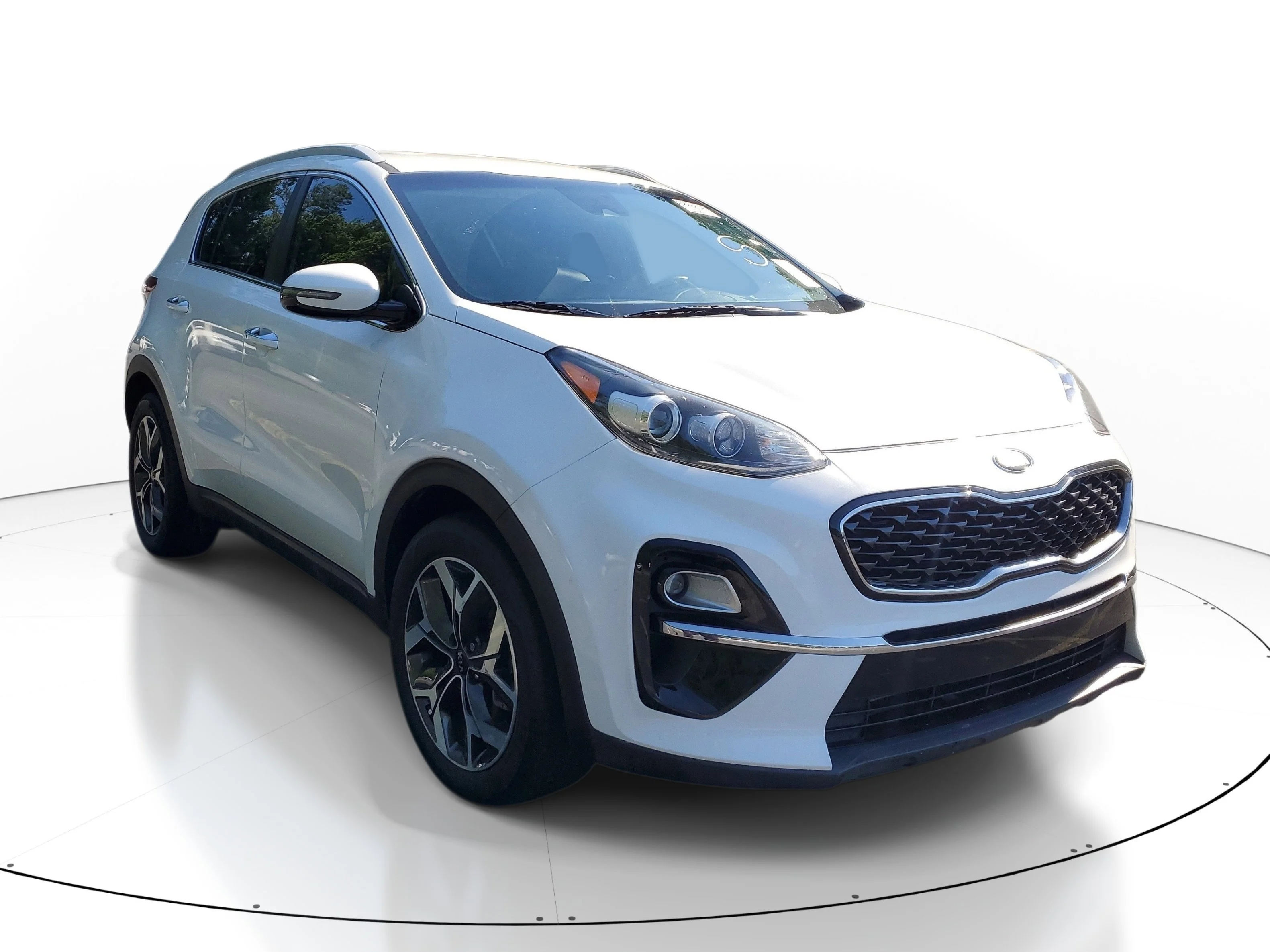 Used 2020 Snow White Pearl Kia EX image 1