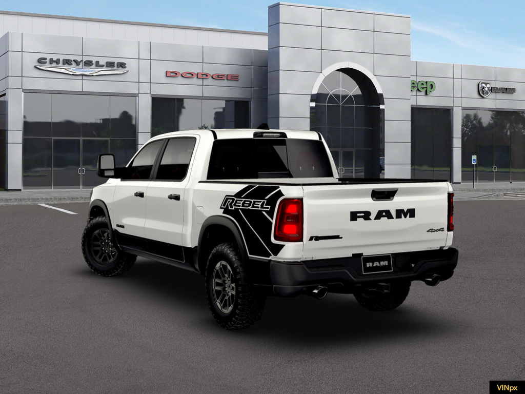 New 2026 Bright White Clear-Coat Exterior Paint RAM Rebel image 4