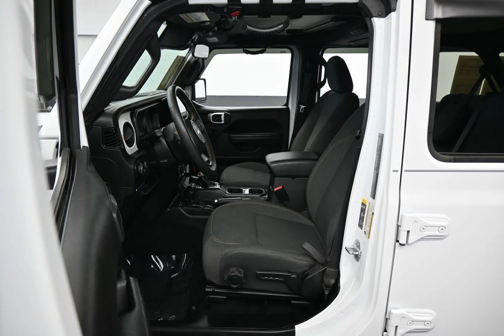 Used 2024 Bright White Clearcoat Jeep Sport S 4xe image 10