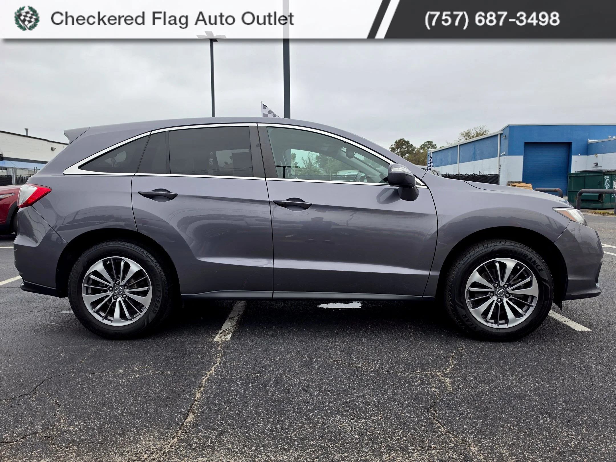Used 2017 Modern Steel Metallic Acura Advance Package image 6