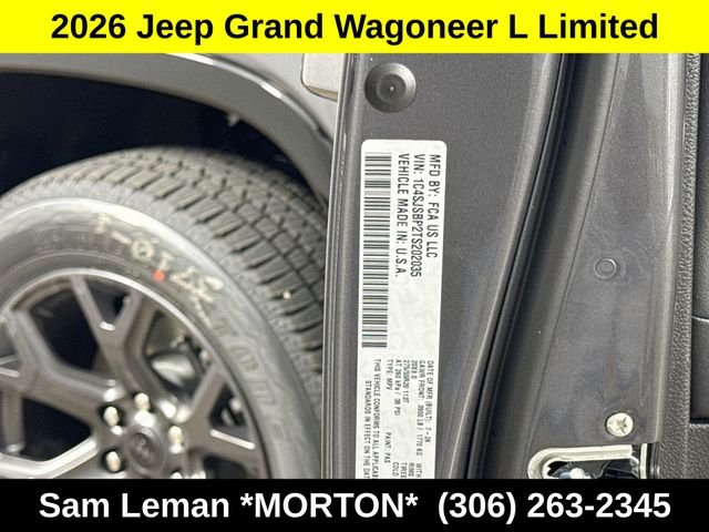 New 2026 Baltic Gray Metallic Clearcoat Jeep Limited Altitude image 34