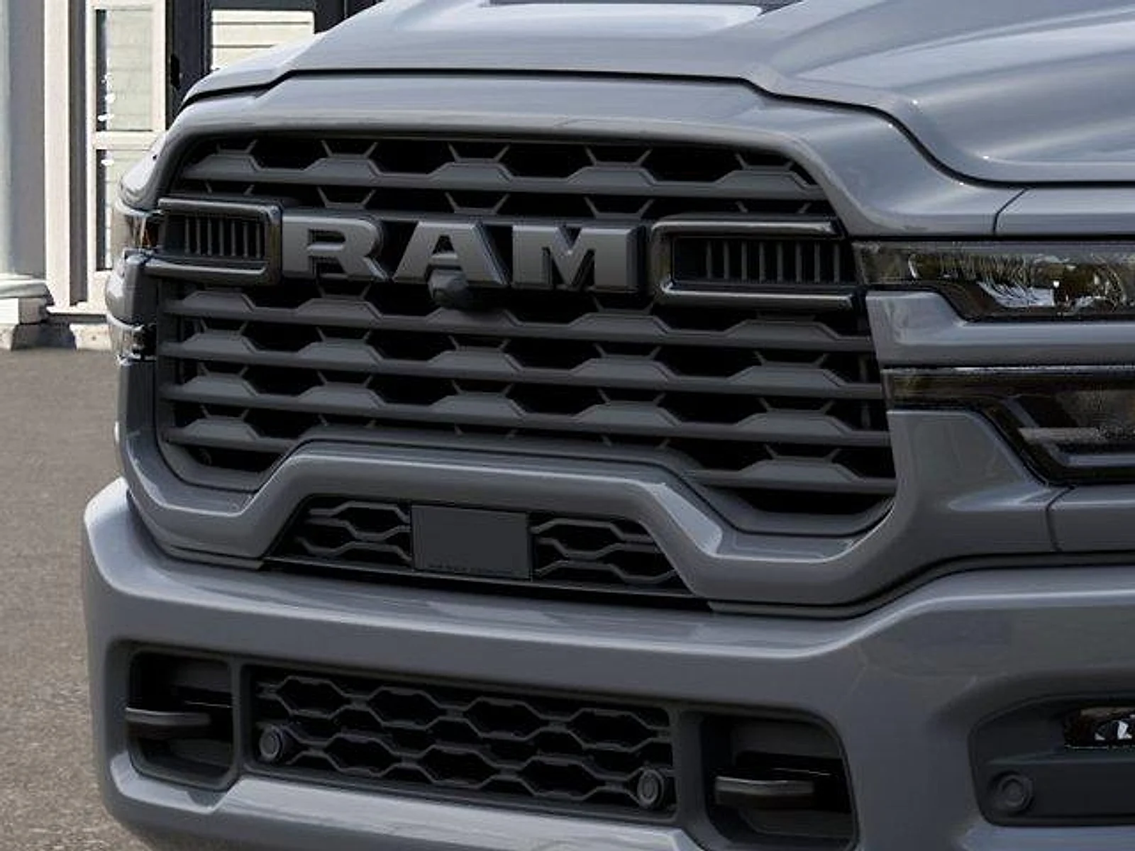 New 2027 Ceramic Gray Clear-Coat Exterior Paint RAM Big Horn 4x4 Crew Cab 6