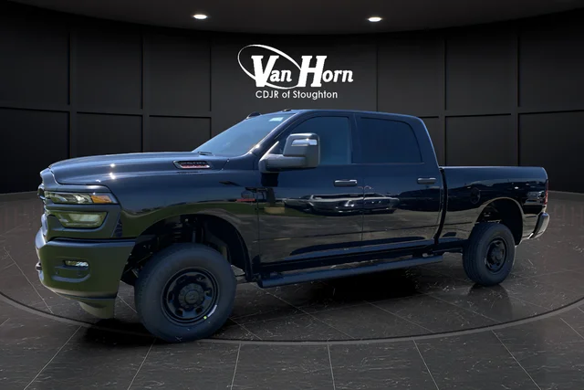 New 2025 Diamond Black Crystal Pearl-Coat Exterior Paint RAM Tradesman image 44